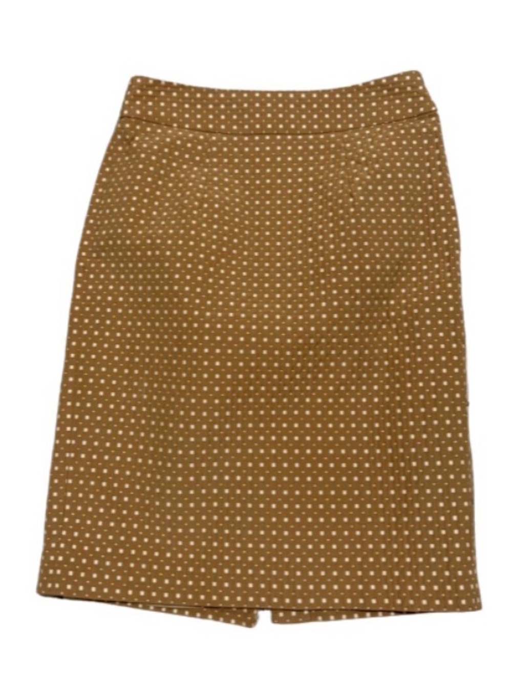 Banana Republic Tan Polka Dot Pencil Skirt